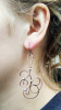 Copper Swirl Earrings (lg, sm)